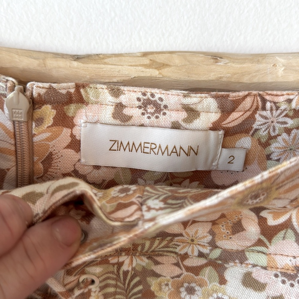 Zimmermann Floral Mini corset skirt NWOT - Picture 4 of 5